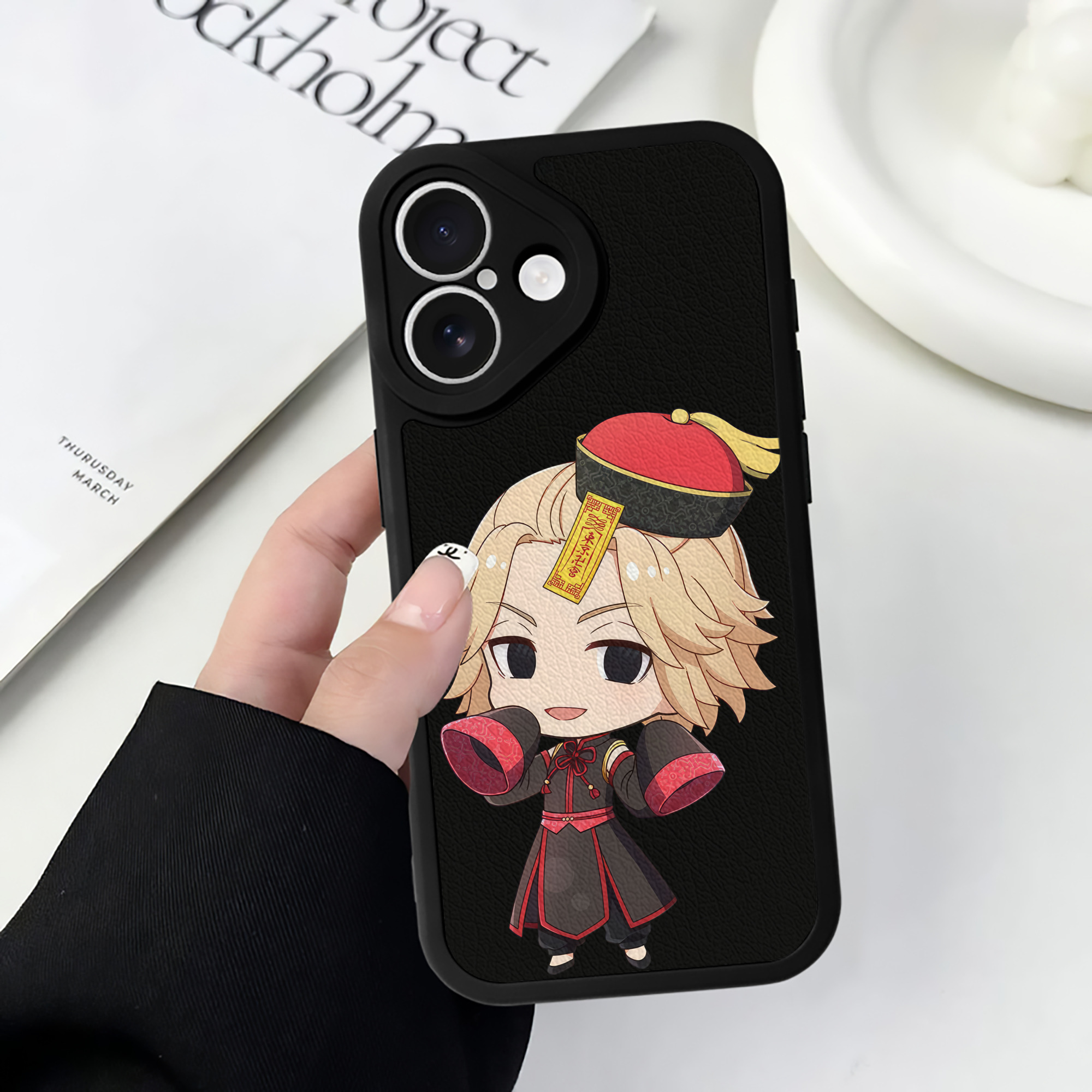 （画像用） 東京リベンジャーズ Tokyo Revengers 【iPhone 16シリーズ対応】シリコンスマホケース（レザー調） 材質：シリコン